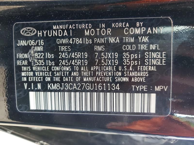 2016 Hyundai Tucson Limited