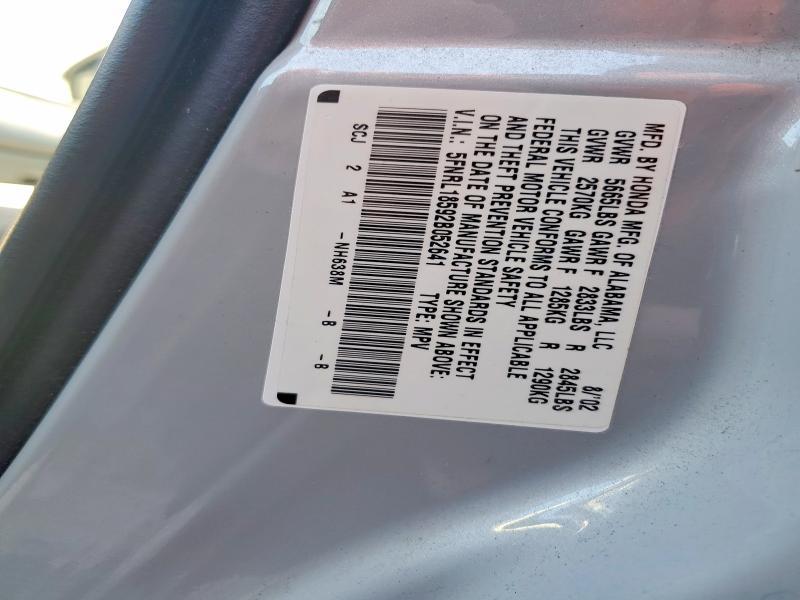 2002 Honda Odyssey lx