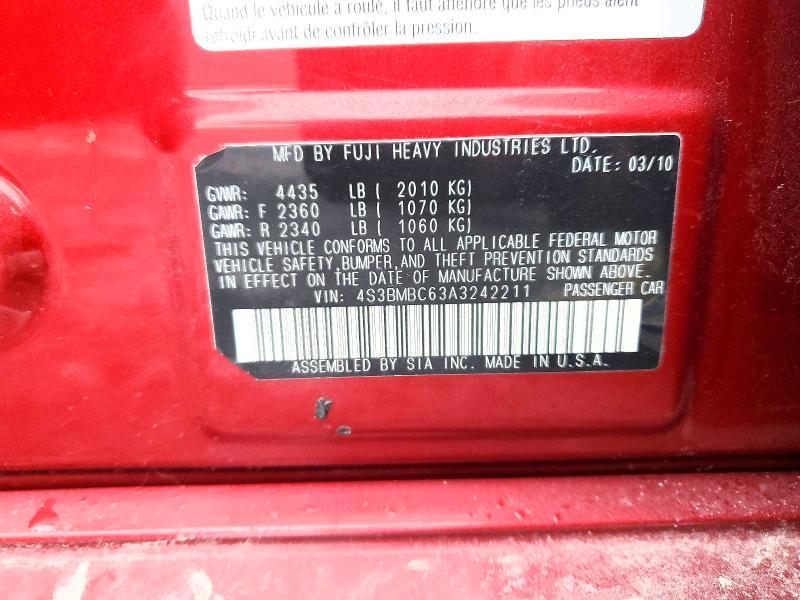 2010 Subaru Legacy 2.5i Premium