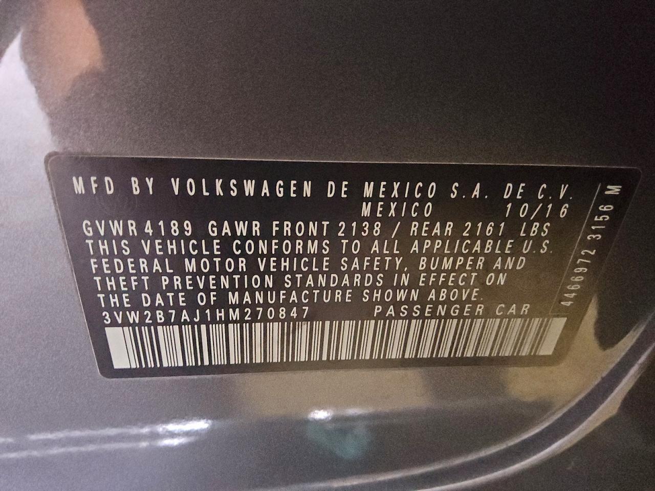 2017 Volkswagen Jetta s