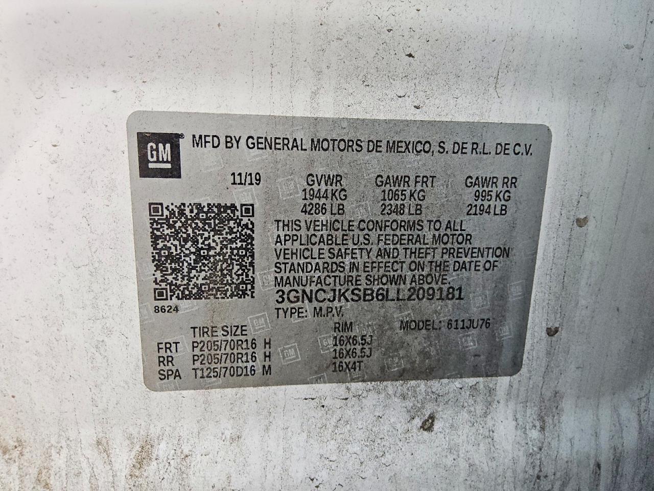 2020 Chevrolet Trax ls