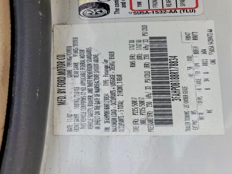 2008 Ford Fusion sel