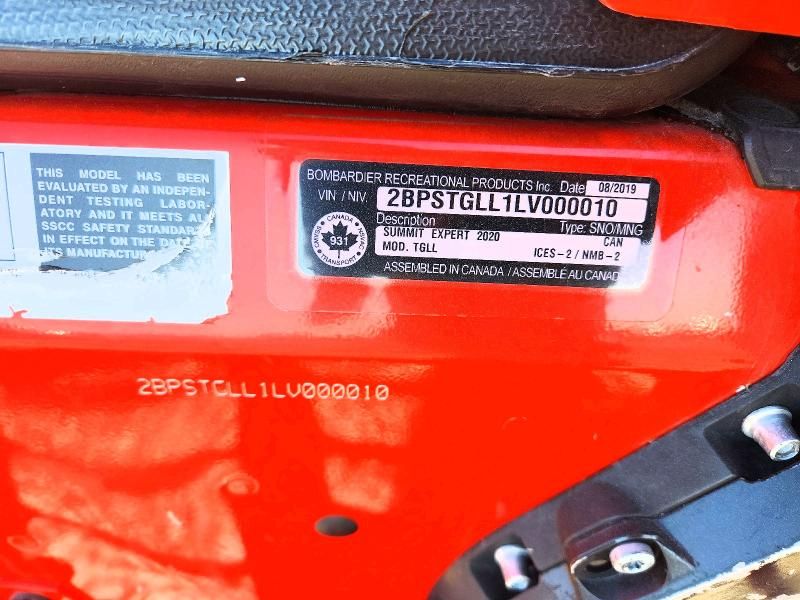 2020 Skidoo 2020 Skidoo Summit