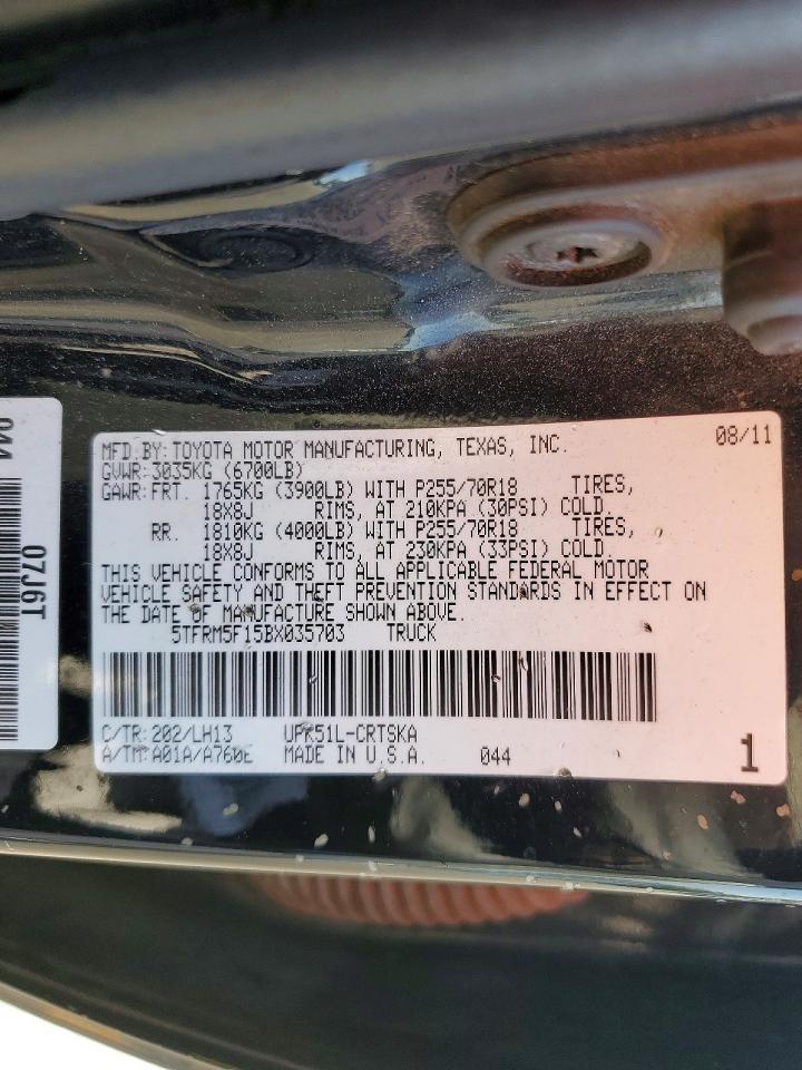 2011 Toyota Tundra Double Cab SR5