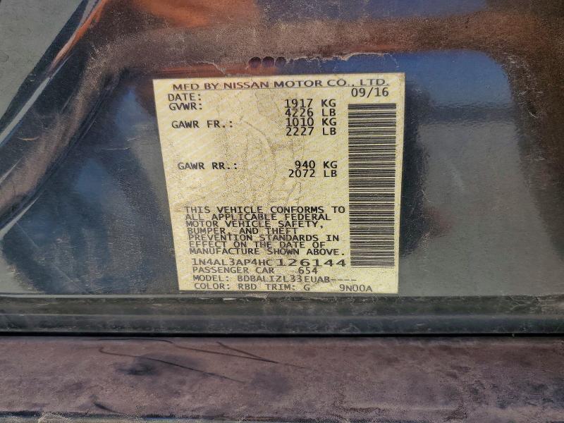2017 Nissan Altima 2.5 sv