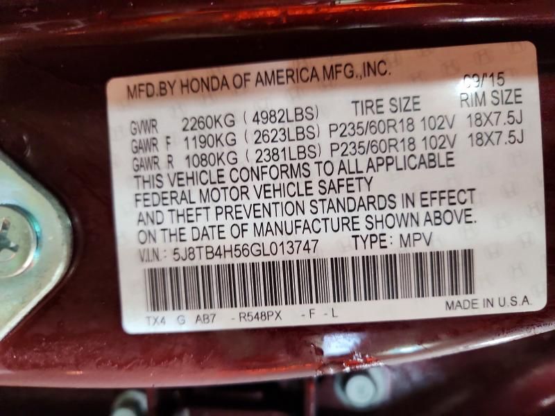 2016 Acura Rdx Technology