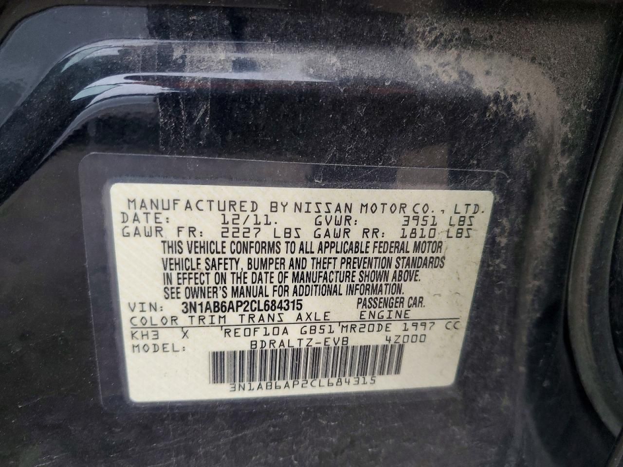 2012 Nissan Sentra 2.0