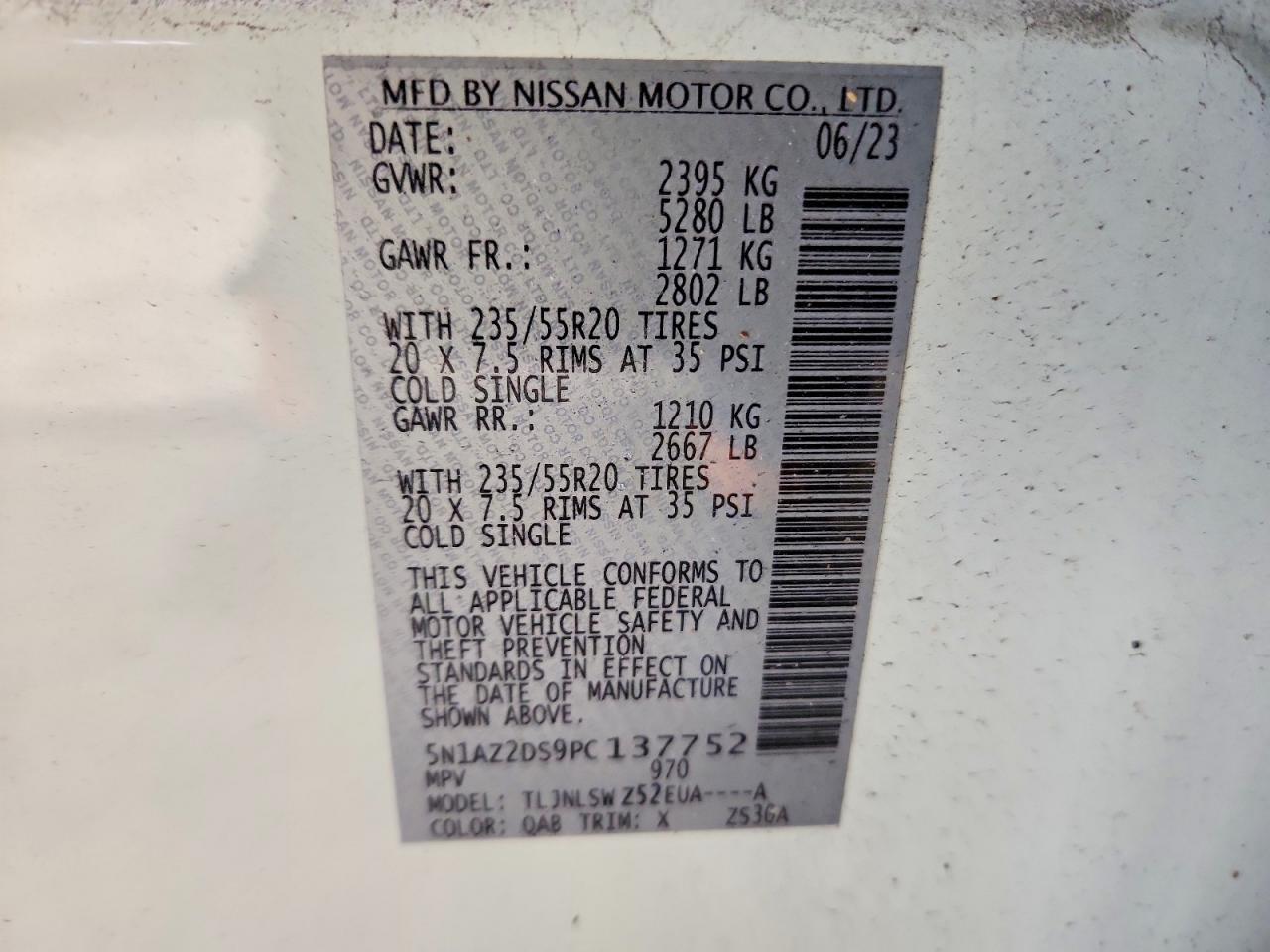 2023 Niss Murano Platinum