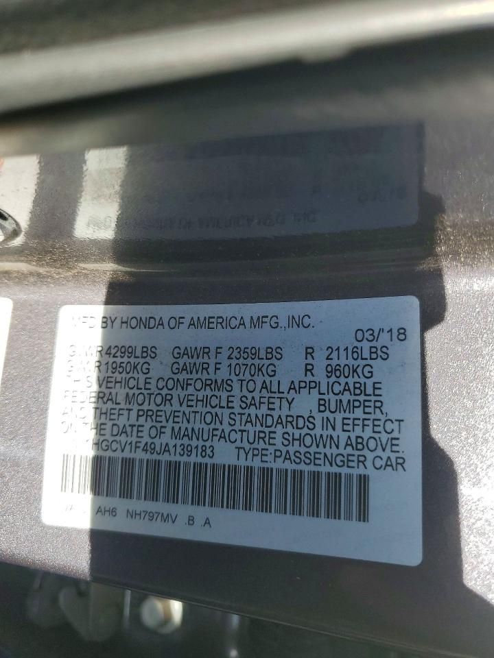 2018 Honda Accord ex