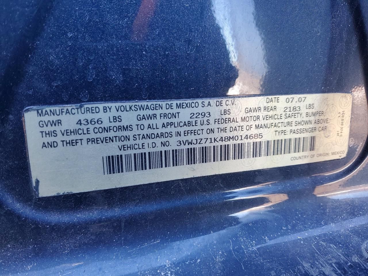 2008 Volkswagen Jetta s