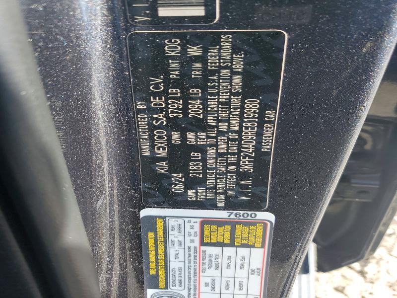 2024 KIA Forte lx
