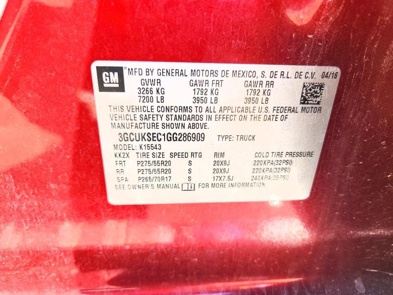 2016 Chevrolet Silverado K1500 ltz