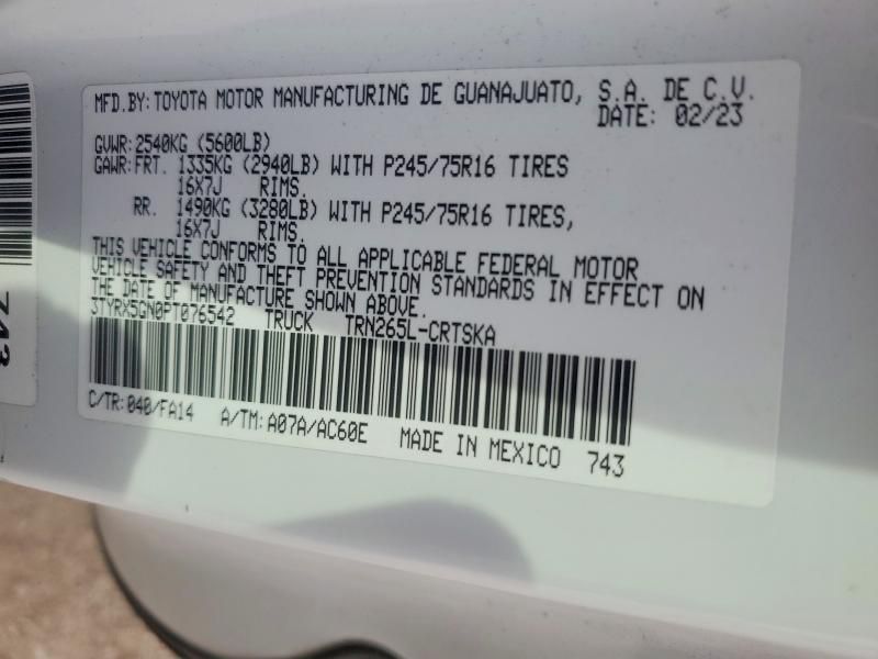 2023 Toyota Tacoma Access cab