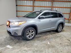 Toyota Highlander salvage cars for sale: 2015 Toyota Highlander xle