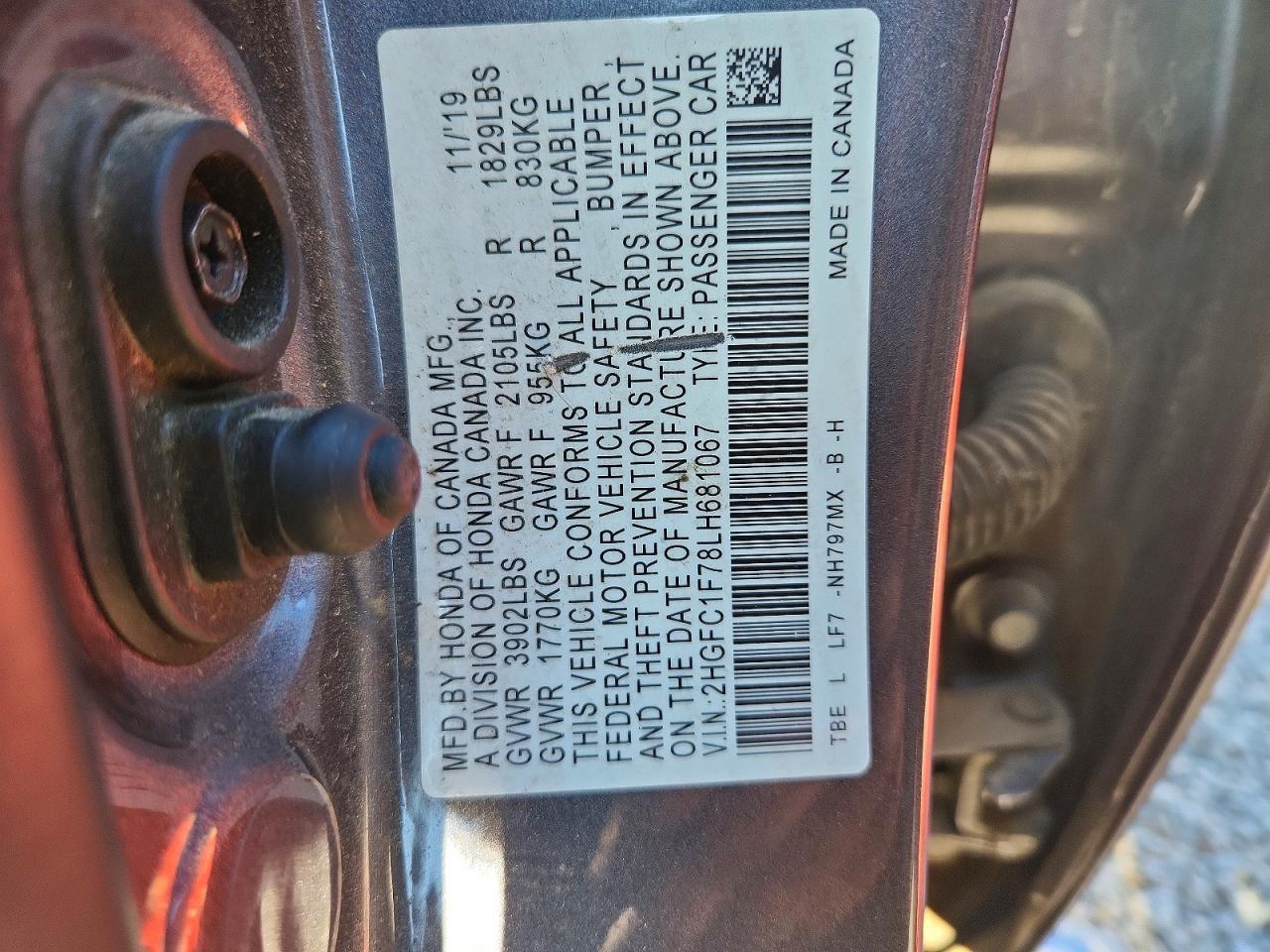2020 Honda Civic exl