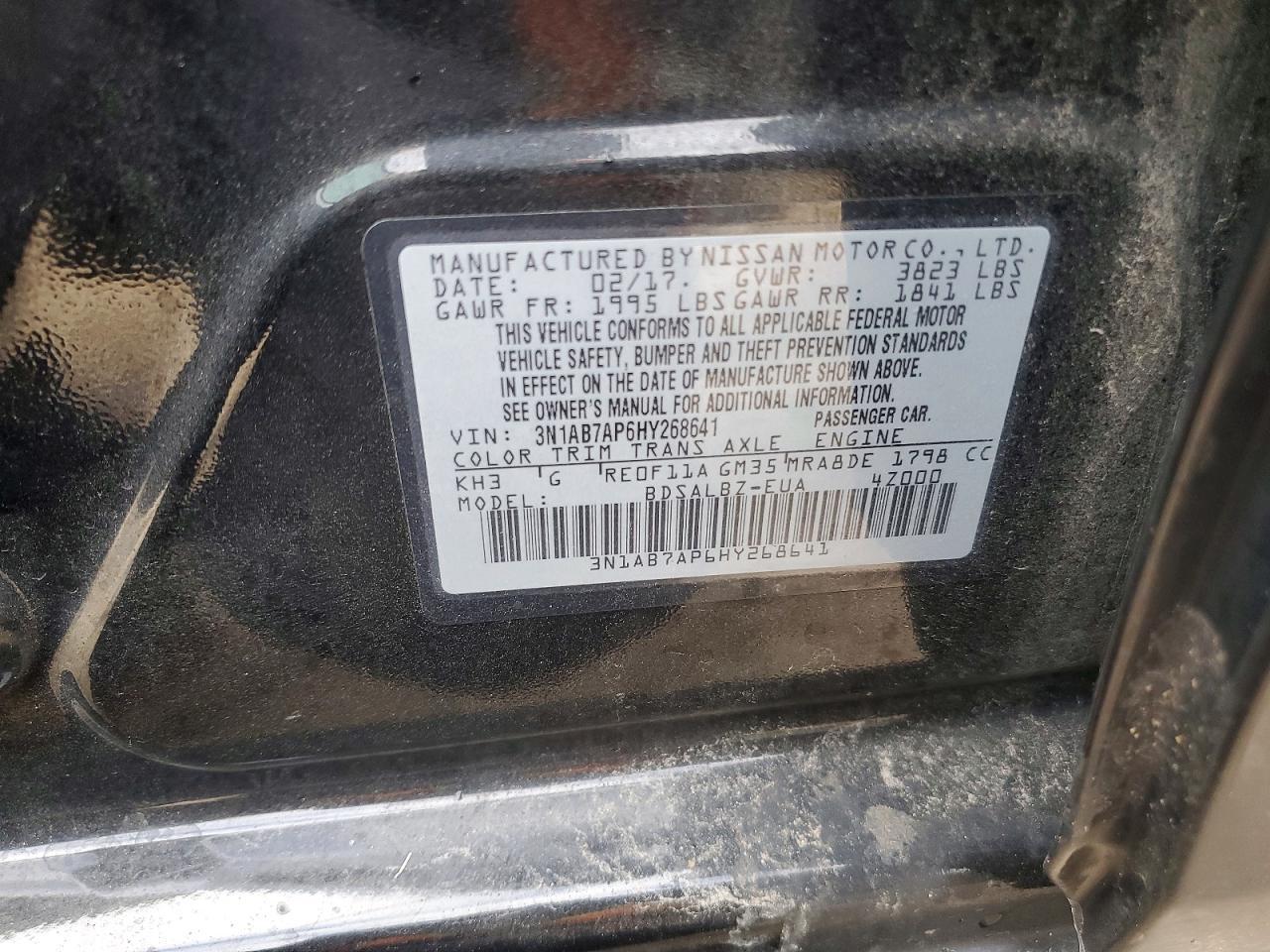 2017 Nissan Sentra s