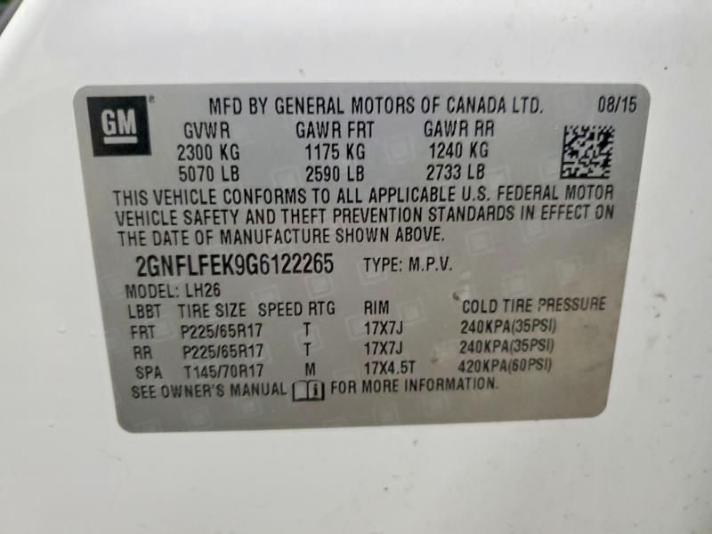 2016 Chevrolet Equinox lt