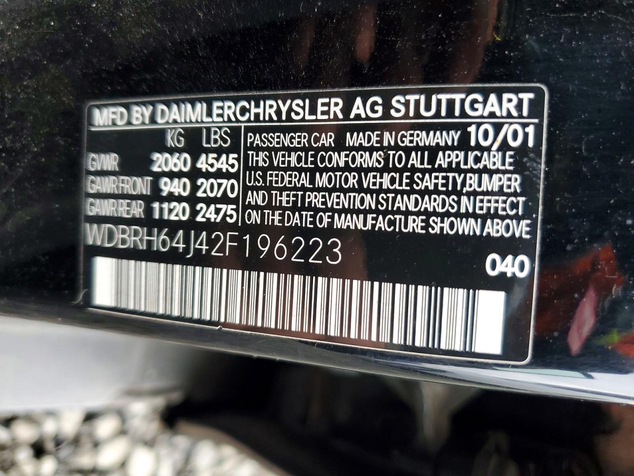 2002 Mercedes-Benz C 320