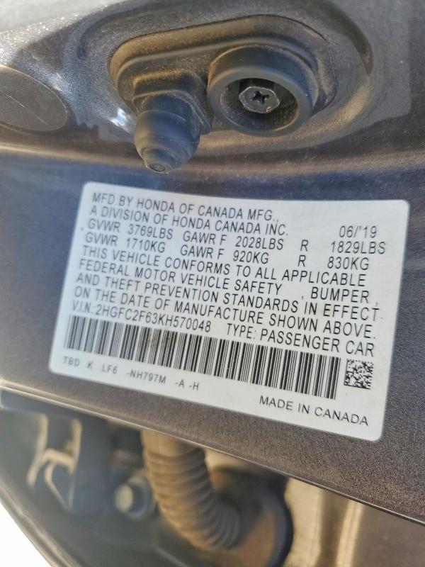 2019 Honda Civic lx