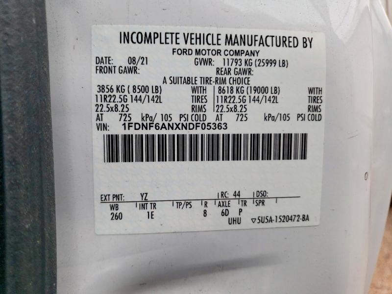 2022 Ford F650 Super Duty BOX Truck