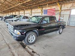 Dodge Dakota salvage cars for sale: 2002 Dodge Dakota Quad Sport
