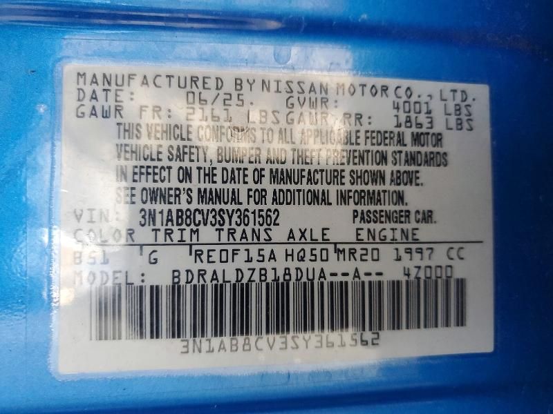 2025 Nissan Sentra sv