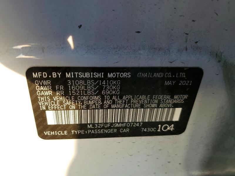 2021 Mitsubishi Mirage G4 es