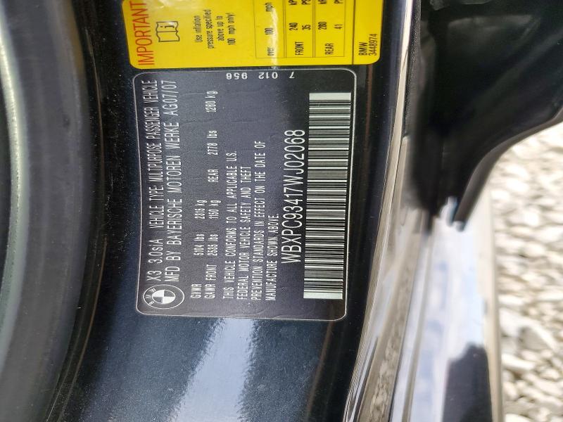2007 BMW X3 3.0si