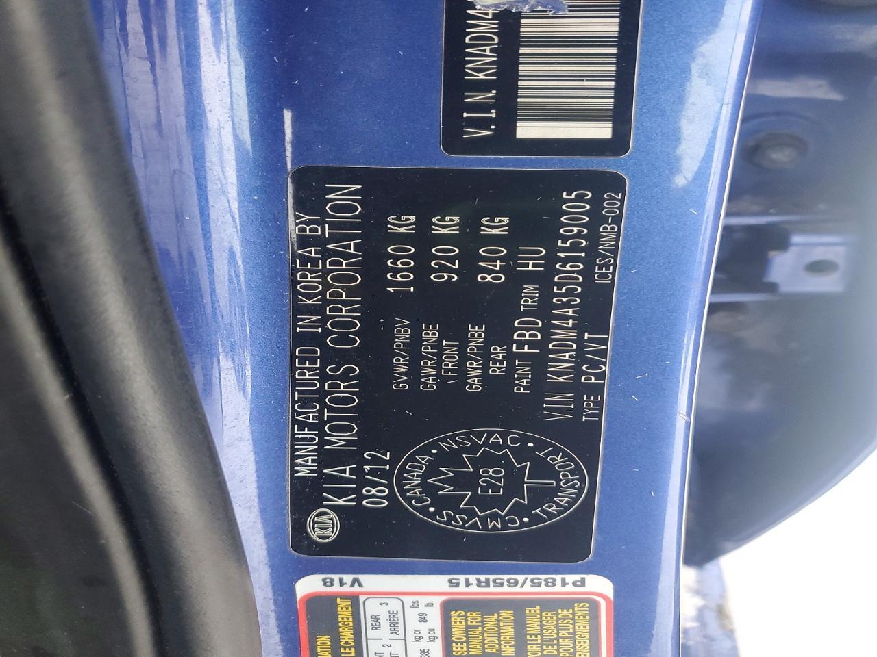 2013 KIA Rio lx