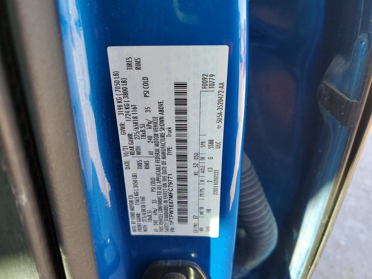 2021 Ford F150 Supercrew