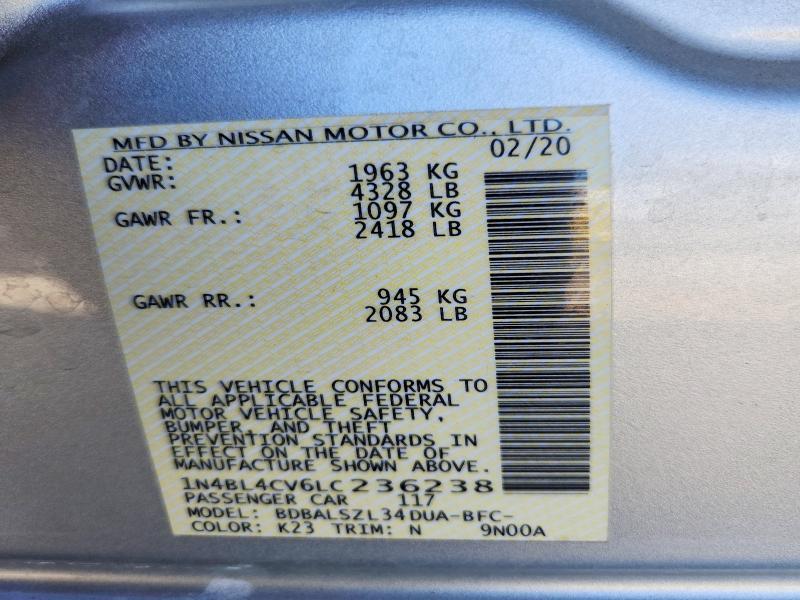 2020 Nissan Altima 2.5 sr