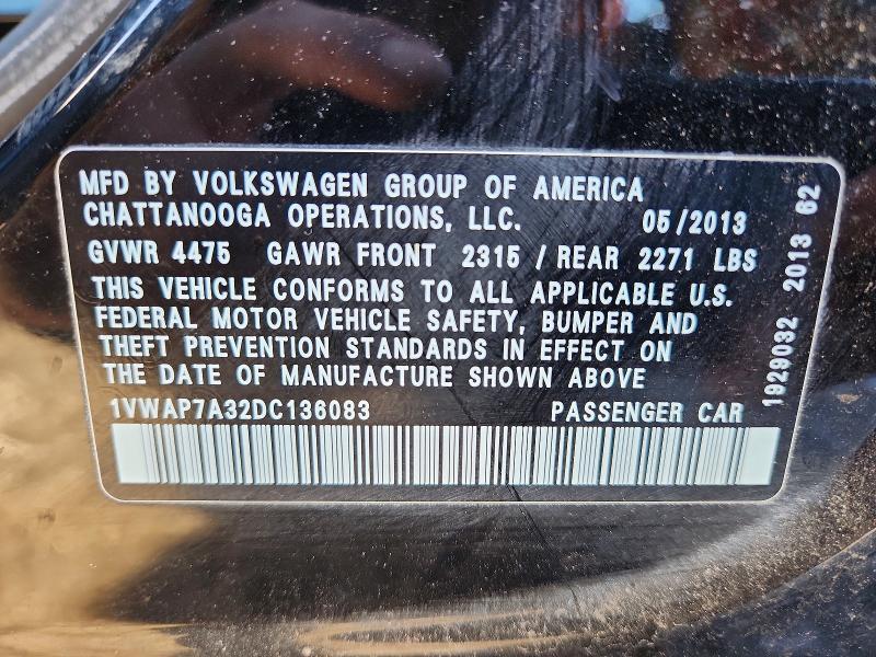 2013 Volkswagen Passat s