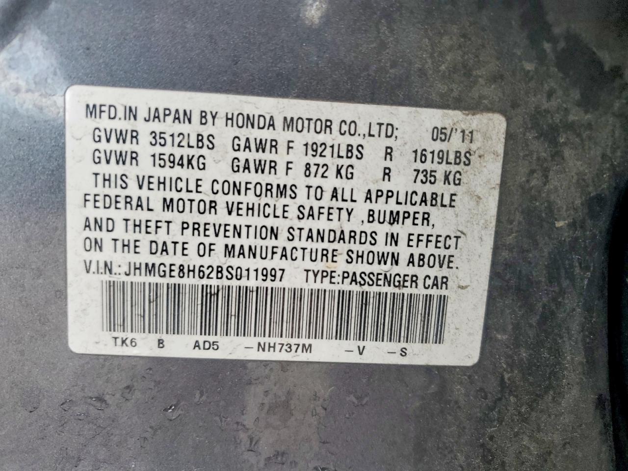 2011 Honda Fit Sport