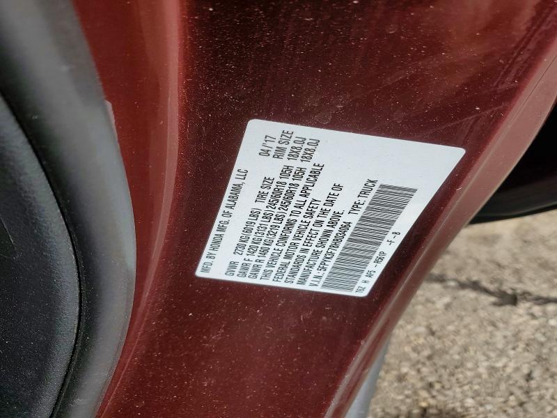 2017 Honda Ridgeline rtl