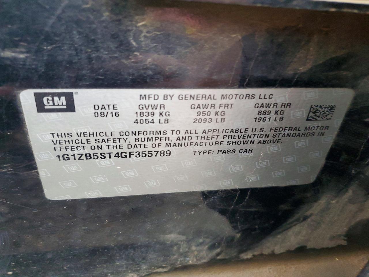 2016 Chevrolet Malibu ls