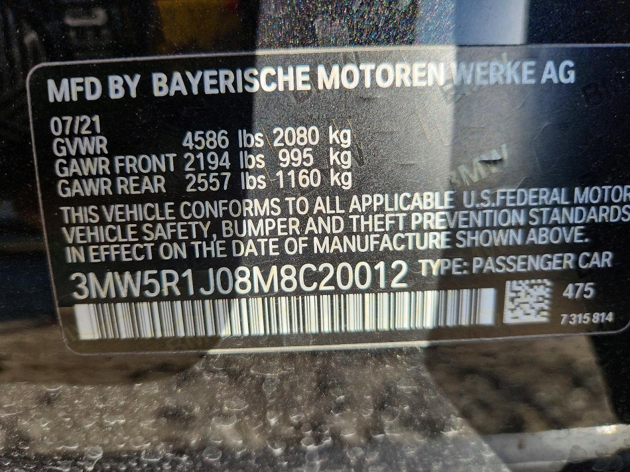 2021 BMW 330i