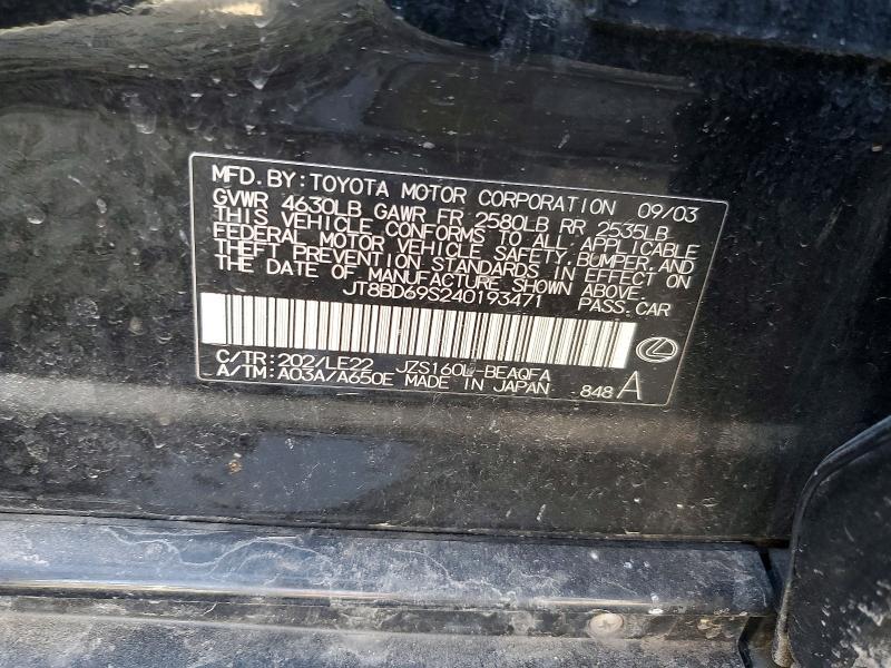 2004 Lexus Gs 300