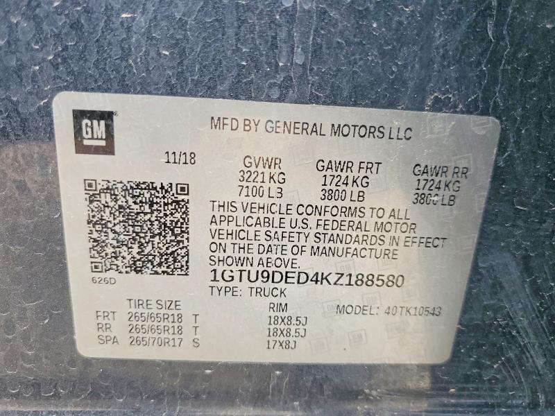 2019 GMC Sierra K1500 slt