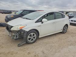 Salvage cars for sale from Copart San Antonio, TX: 2013 Toyota Prius