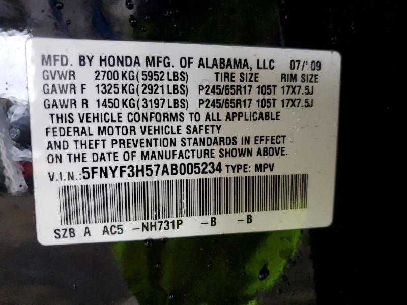 2010 Honda Pilot exl