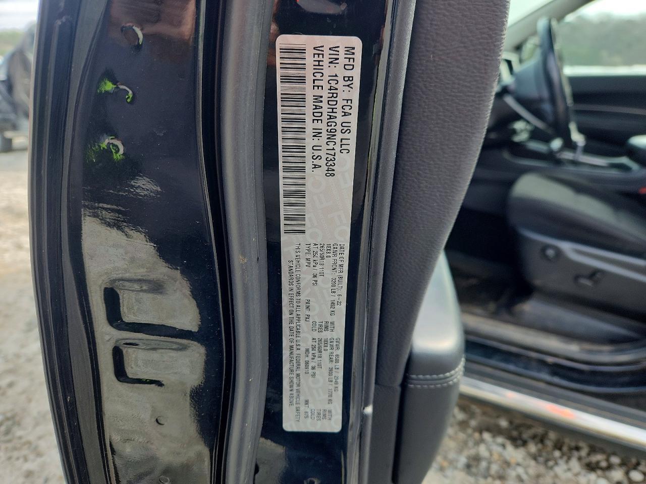 2022 Dodge Durango sxt