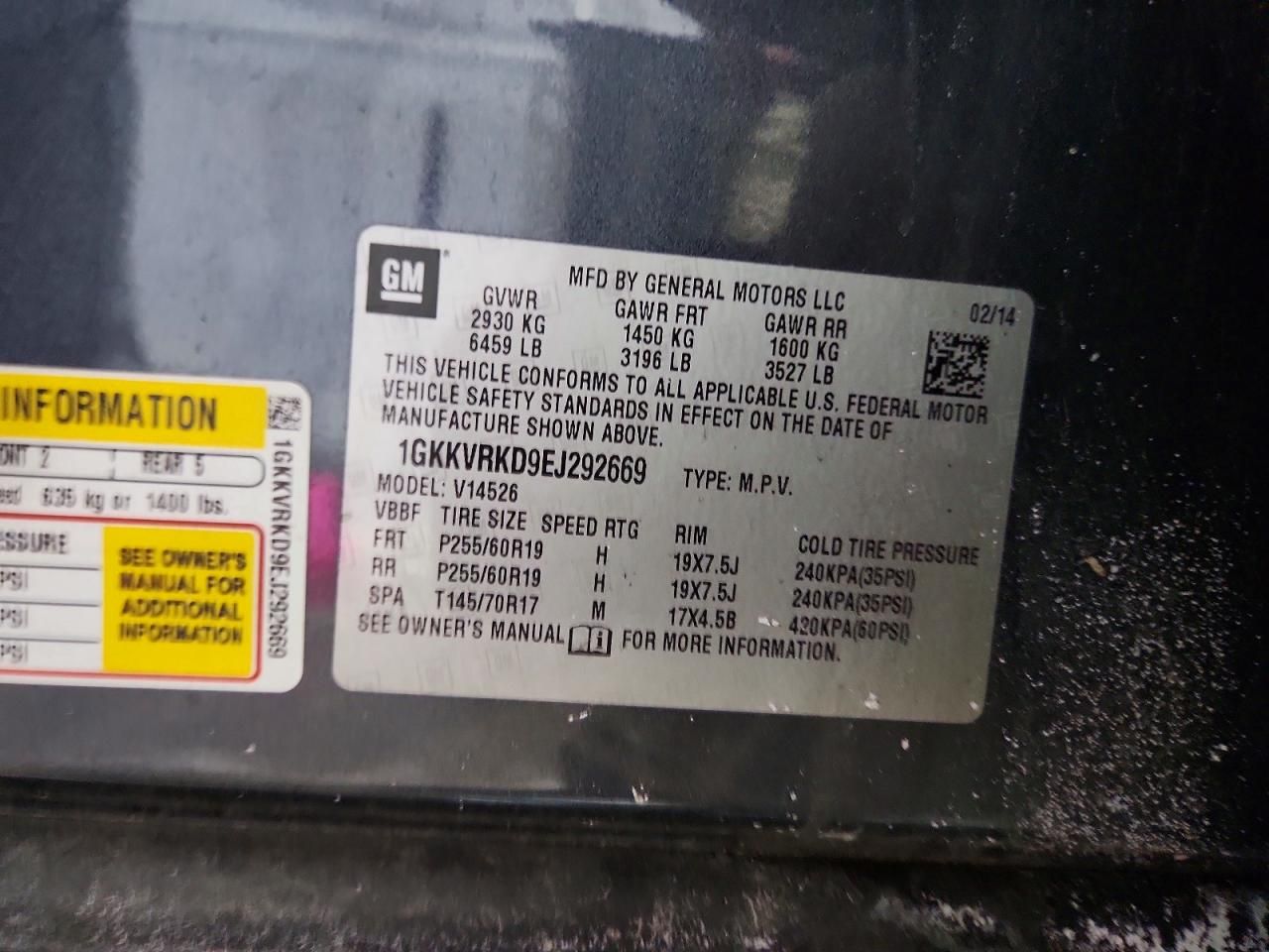 2014 GMC Acadia Slt-1