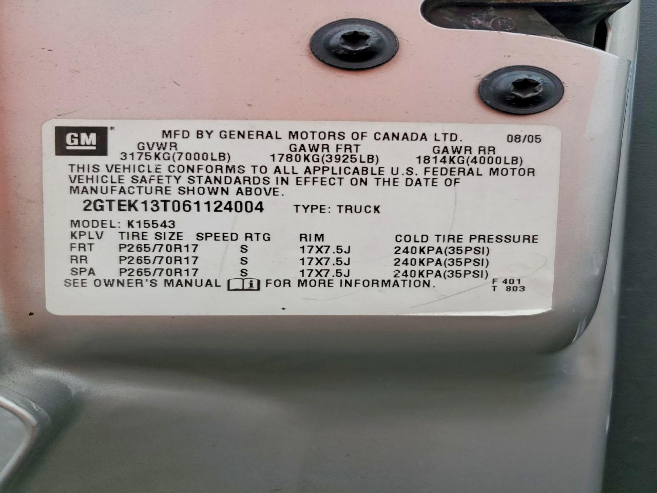 2006 GMC New Sierra K1500