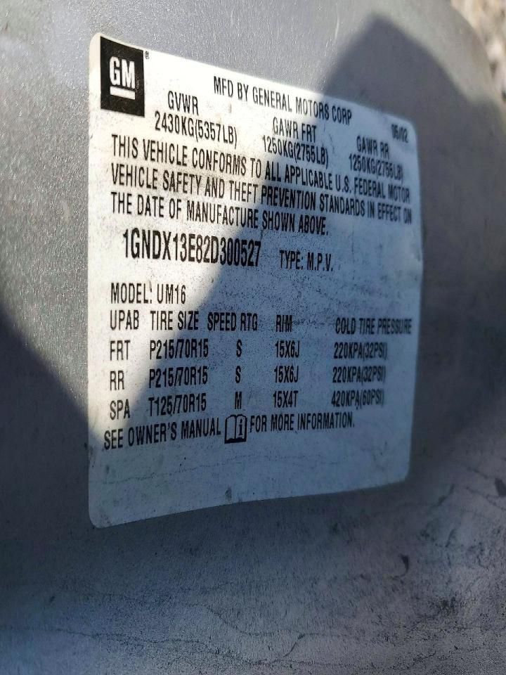 2002 Chevrolet Venture Luxury