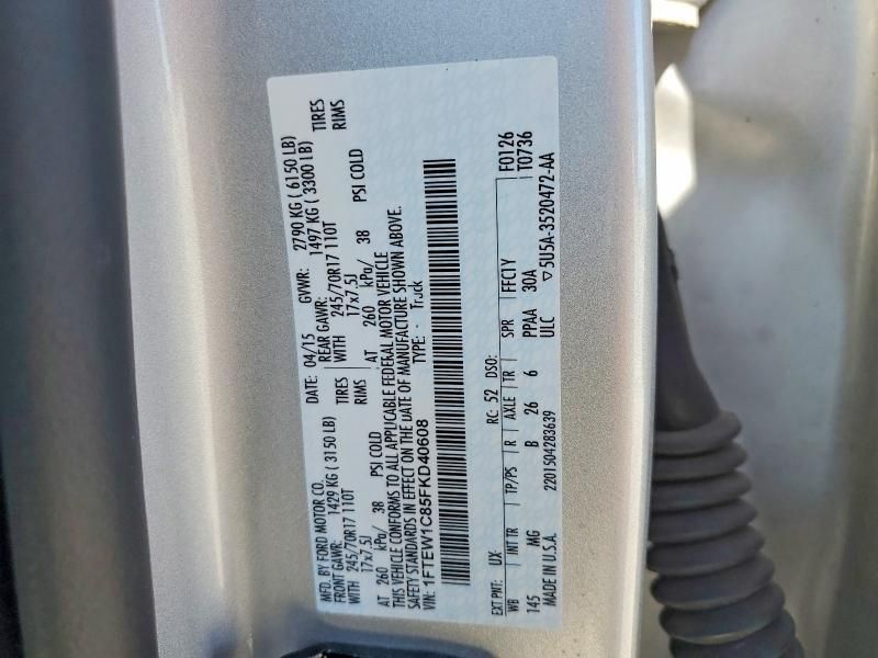 2015 Ford F150 Supercrew