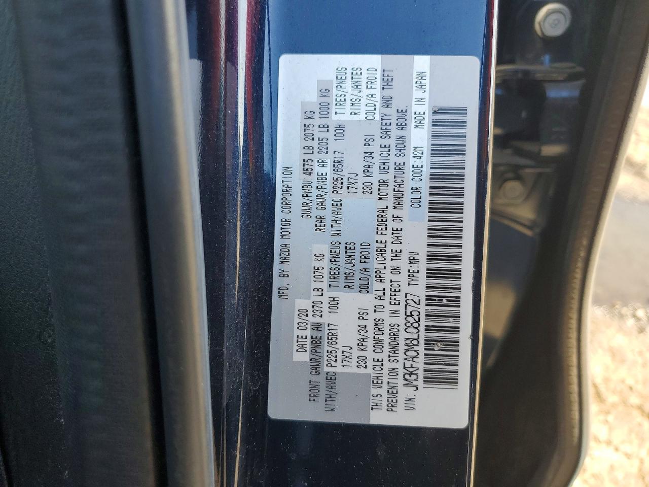 2020 Mazda Cx-5 Touring