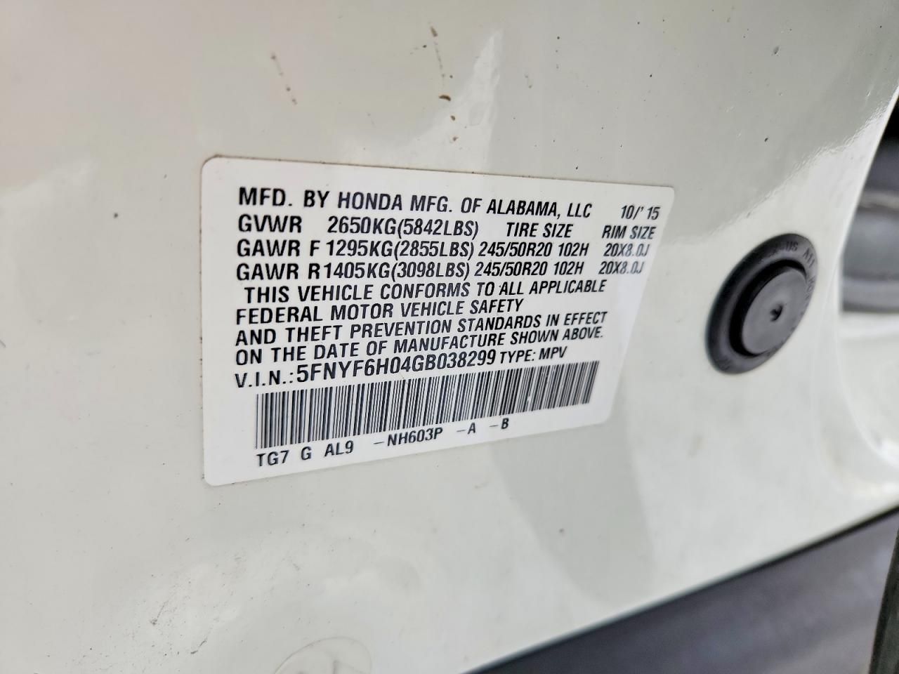 2016 Honda Pilot Elite