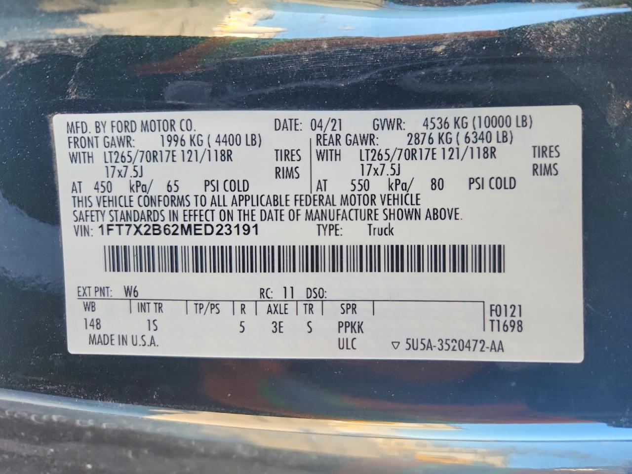 2021 Ford F250 Super Duty