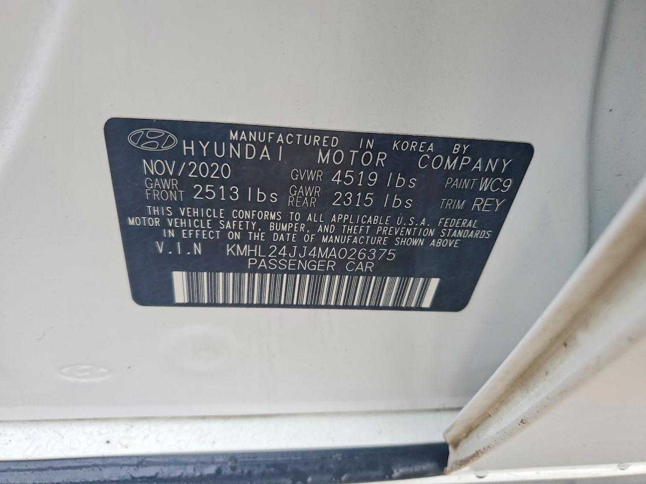2021 Hyundai Sonata Hybrid