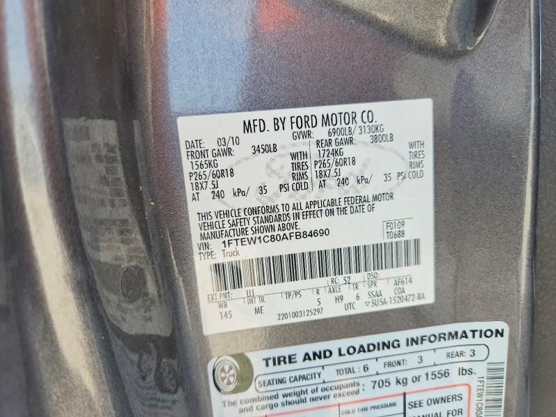 2010 Ford F150 Supercrew